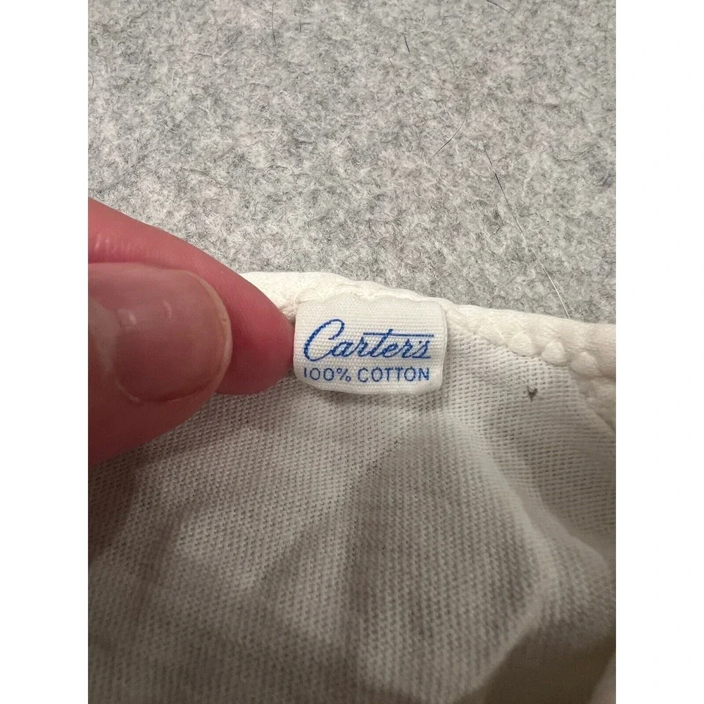 Carters Baby Infant‎ Kimono Jacket 3-6mos 100% Cotton Snap Closure White Vintage